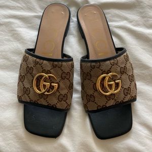 Gucci Women’s Slide Sandal with Double GG